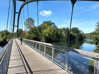 Fietsbrug over de Isle