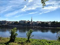 La Dordogne met zicht op Sainte Foy la Grande