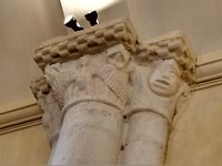 Detail in kerk van de Tempeliers, Roquebrune