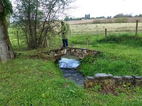 Bruggetje over de beek les Moulins