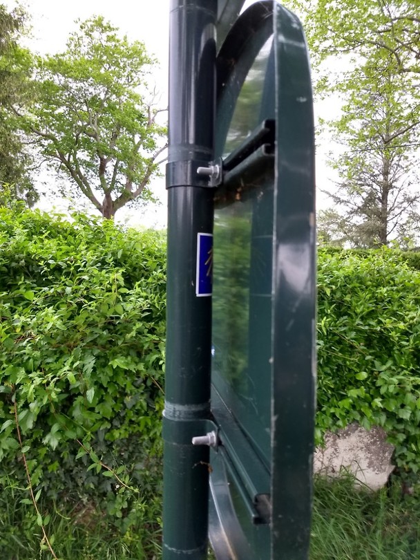 Verkeersbord voor een richting sticker