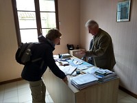 Stempel van de burgemeester van Oradour-Fanais