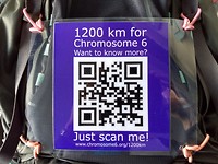 QR-code op mijn rugzak