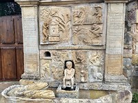Mooie fontein even buiten Gijon