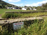 Gevaarlijke spoorwegkruising