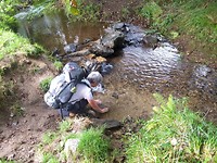 Wassen in de rio Sionlla
