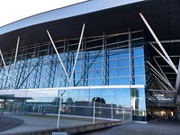 Gloednieuwe terminal van Santiago de Compostela (bij Lavacolla)