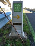 Wandelroute van vliegveld naar Santiago de Compostela