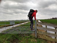 Overstapje naar de volgende graskade