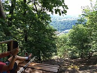 uitzicht op de Liedchesberg vanaf de Hunsrück-Blick-Liege