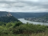 uitzicht vanaf de Kerkerster platte op de Marksburg