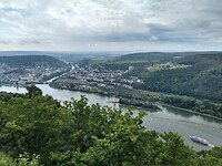 uitzicht op Bingen en de rivier Nahe