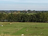 Uitzicht op Ooijpolder vanuit Duitsland, Wylerberg