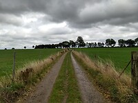 Dreigende wolken blj de Papenweg