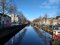 mooi winterlicht bij de singel