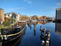 mooi winterlicht bij de Oosterhaven