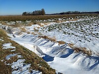 sneeuw in de Onlander slootjes