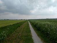 Eindelijk weer onverhard bij het Oude Drostendiep