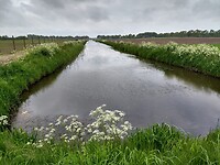 onverhard pad langs afwateringssloot