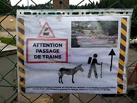 Instructies spoorwegovergang La Bastide
