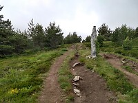 Route gemarkeerd met menhirs