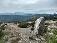 Pre-historische plaats met menhir