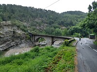 Brug over de Gardon de Sainte Croix