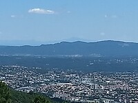 Ales en vaag achteraan de Mont Ventoux vanaf Moncalm