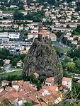Uitzicht op kapel Saint Michel op andere rots