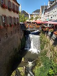 Waterval in de Leukbach in Saarburg