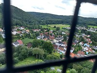 uitzicht vanuit toren Obenburg Kirkel