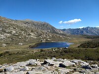 Terugblik op lac Nino vanaf GR20