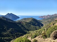 Uitzicht bij "vue sur Girolata"