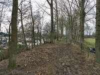 Modderpad langs de Ertvelde plas