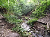 oversteken beek in zijdal 1