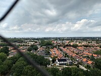 uitzicht vanderValktoren: Harderwijk en Veluwemeer