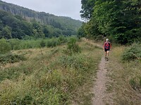 Een lange langzame klim in het Lorbachtal