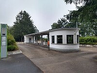Oud Belgisch tankstation van Vogelsang