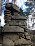 Gebohrter Stein Klippe