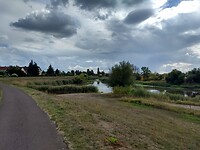 Prachtig fietspad over de dijk