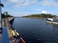 Van Hohenwarthe sluis richting kanaalbrug
