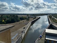 Nieuwe sluis tussen Mittelland kanaal en de Elbe