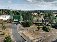 Oude hefbrug vanaf uitzicht toren