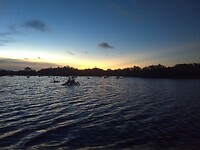 Zonsondergang boven Bigi Pan