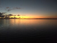 Zonsopgang vanuit mijn bed op Bigi Pan