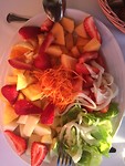 Vegatarische salde met fruit