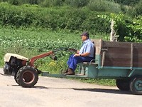Er wordt gewerkt op het land