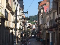Winkelstraat in Caldas de Reis