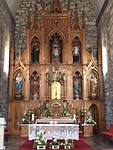Houtsnijwerk in de Iglesia de Santo Tome