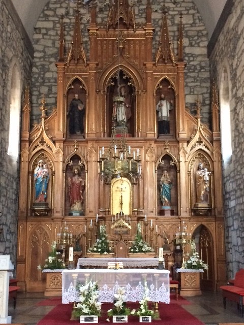 Houtsnijwerk in de Iglesia de Santo Tome